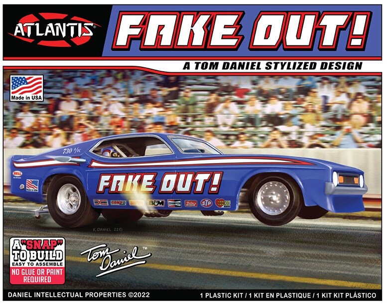 Atlantis Plastic Model Kit-Snap Tom Daniel Fake Out Funny Car