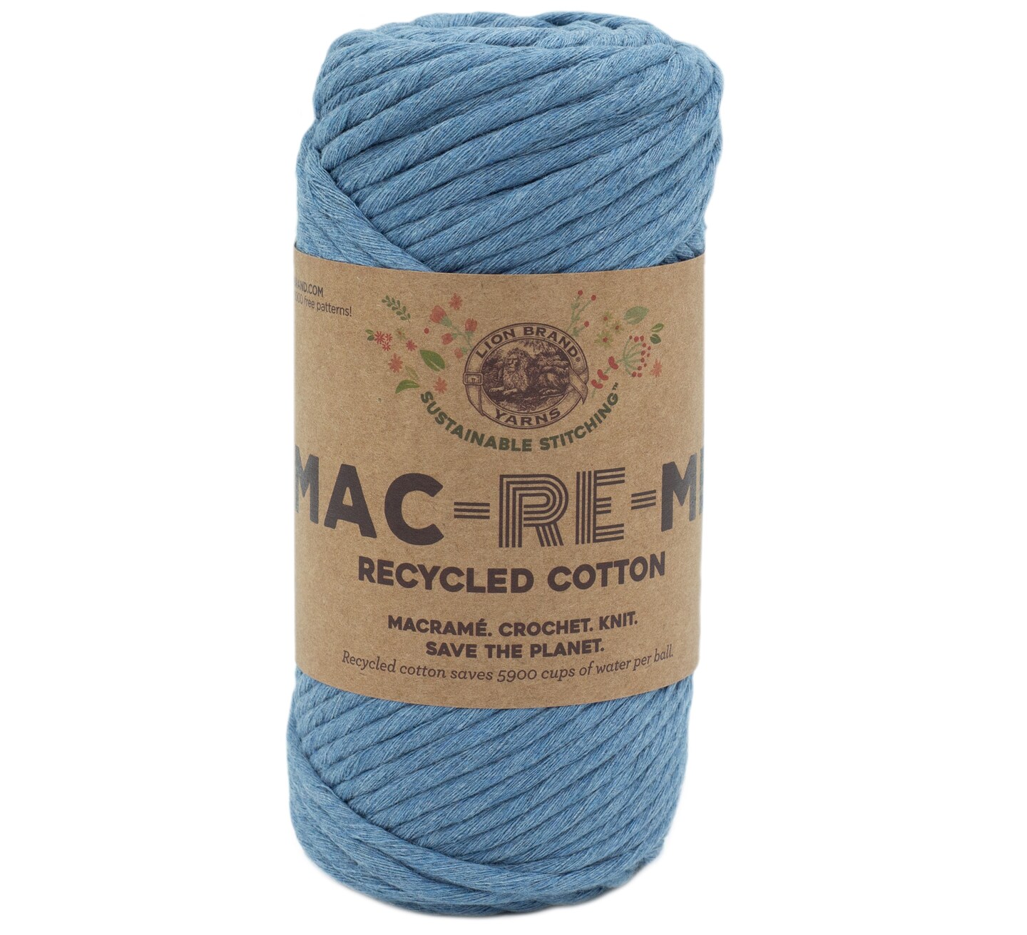 Lion Brand Mac-Re-Me Yarn-Denim