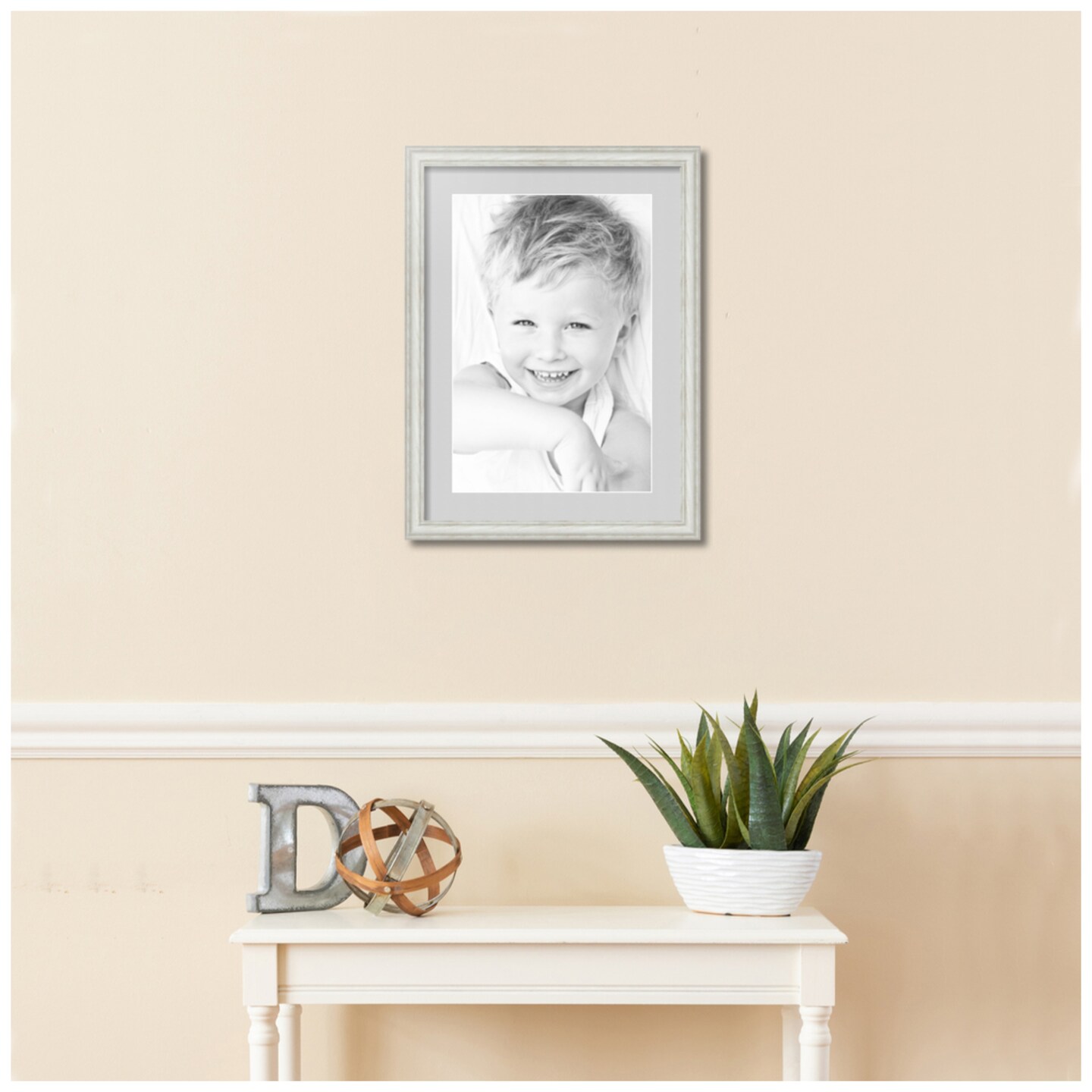 ArtToFrames 16x22&#x22; Matted Picture Frame with 12x18&#x22; Single Mat Photo Opening Framed in 1.25&#x22; White and 2&#x22; Mat (FWM-4098-16x22)