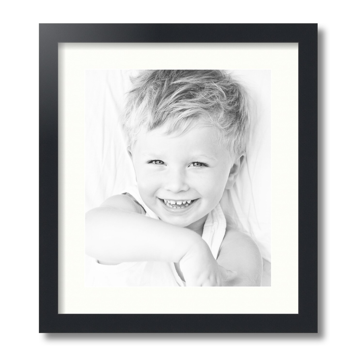 ArtToFrames 16x18&#x22; Matted Picture Frame with 12x14&#x22; Single Mat Photo Opening Framed in 1.25&#x22; Black and 2&#x22; Mat (FWM-3926-16x18)