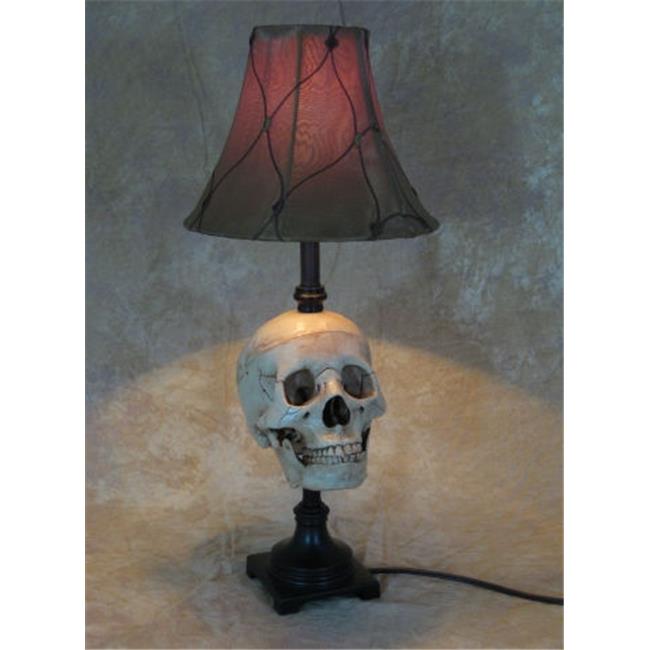 Skull desk lamp with antique shade Michaels