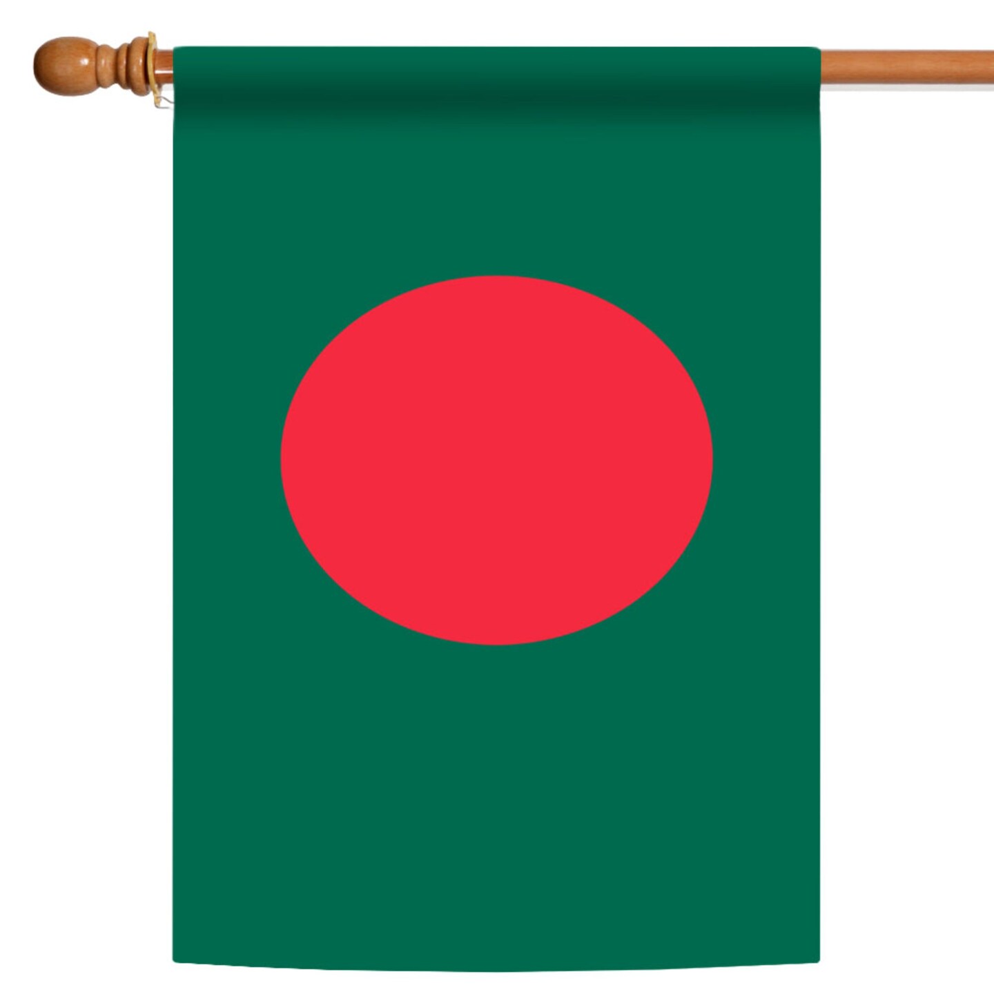 Toland Home Garden Green and Red Bangladesh Outdoor House Flag 40&#x22; x 28&#x22;