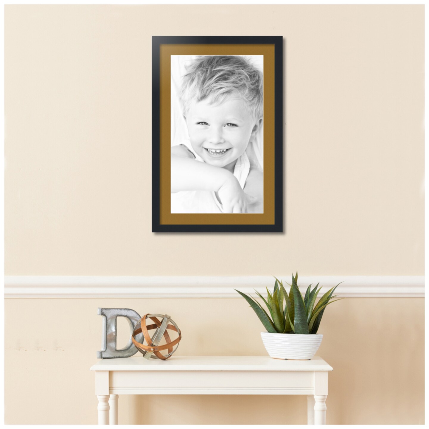 ArtToFrames 18x28" Matted Picture Frame with 14x24" Single Mat Photo Opening Framed in 1.25" Black and 2" Mat (FWM-3926-18x28)