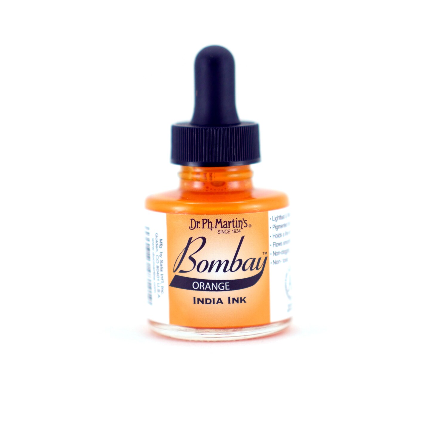 Dr. Ph. Martin&#x27;s Bombay India Ink, 1 oz., Orange