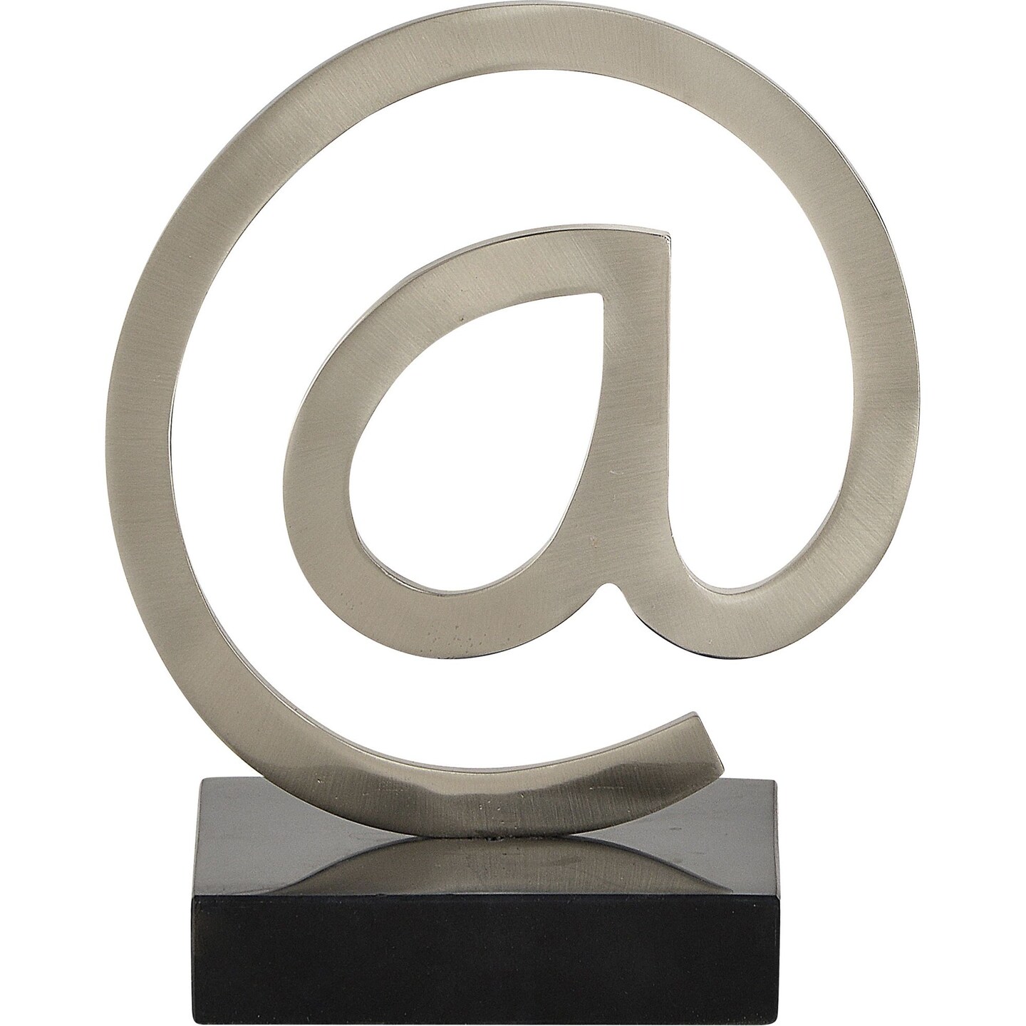 Signature Home Collection 7&#x22; Black Traditional Statue with Commercial at Symbol