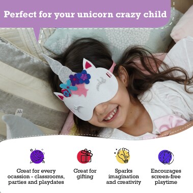 Unicorn Craft kit for 3 to 5 Year olds | 3 Craft Projects | Great Gift for Girls Ages 3,4,5 Years