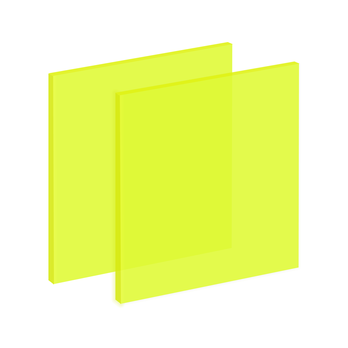 Fluorescent Green Cast Acrylic Gloss 1/8&#x22; (5&#x22; x 10&#x22;)