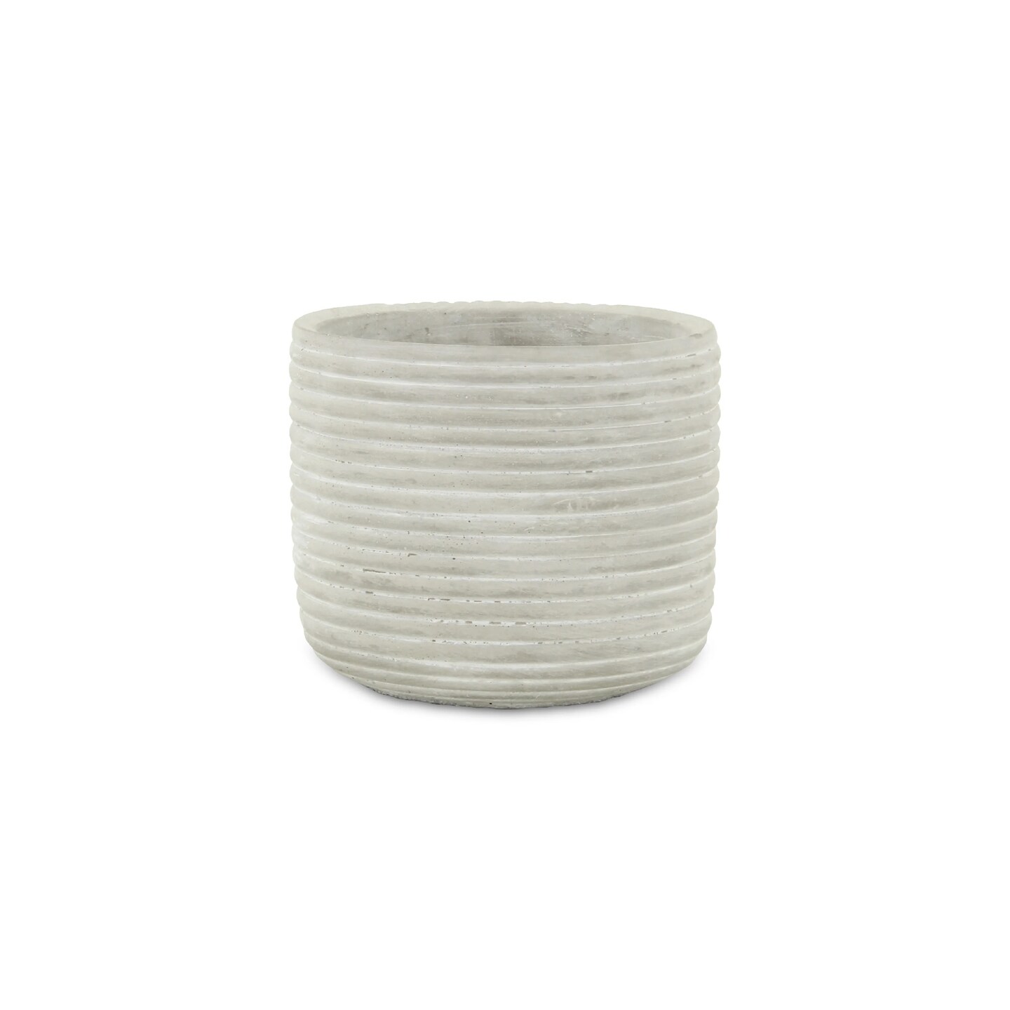 Contemporary Home Living 5.75&#x22; Extra Large Gray Perpendicular Outdoor Planter Pot
