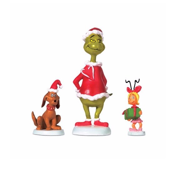 Department 56 Department 56 Dr Seuss Grinch, Max and Cindy-Lou Who Christmas Figure Set #804152