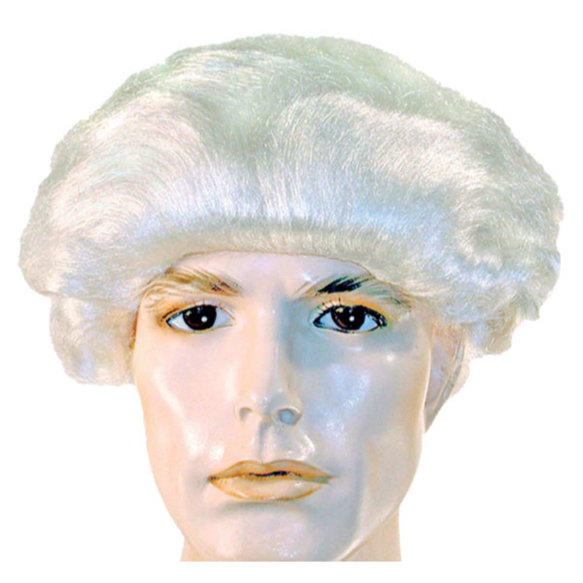 The Costume Center White Colonial Men Adult Halloween Wig Costume Accessory