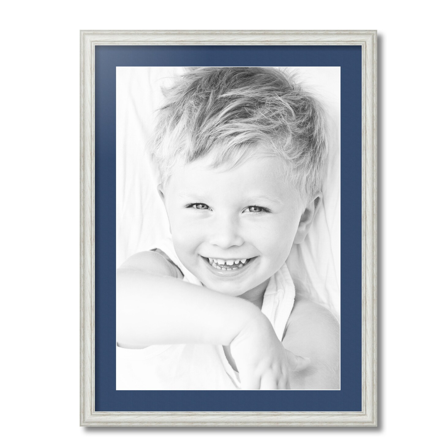 ArtToFrames 22x30&#x22; Matted Picture Frame with 18x26&#x22; Single Mat Photo Opening Framed in 1.25&#x22; White and 2&#x22; Mat (FWM-4098-22x30)
