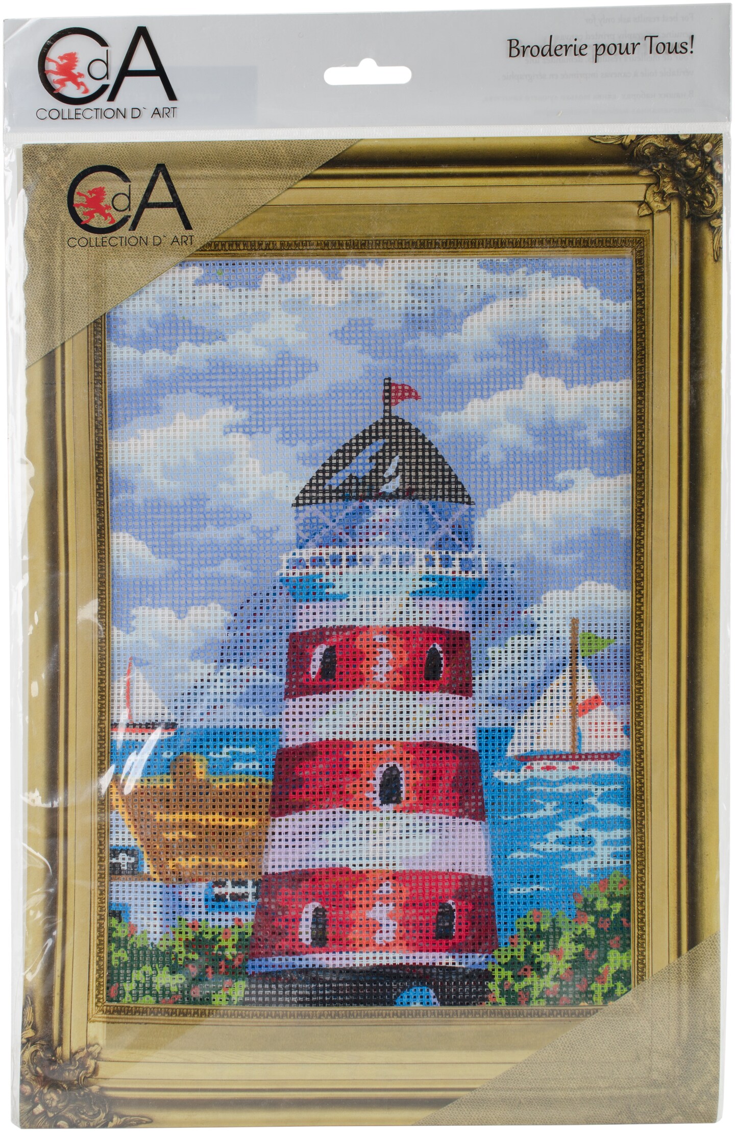 Collection D&#x27;art Stamped Needlepoint Kit 15&#x22;X9.5&#x22;-Lighthouse