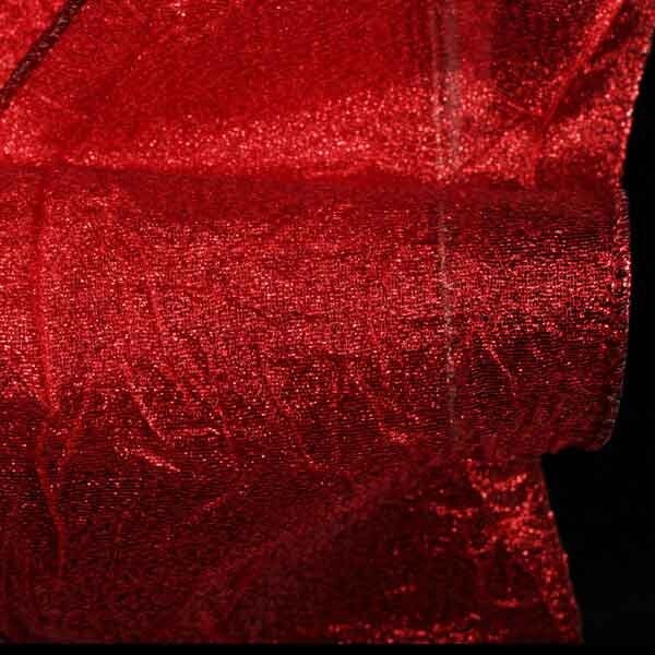 The Ribbon People Red Crush Wired Edge Craft Ribbon 4&#x22; x 20 Yards