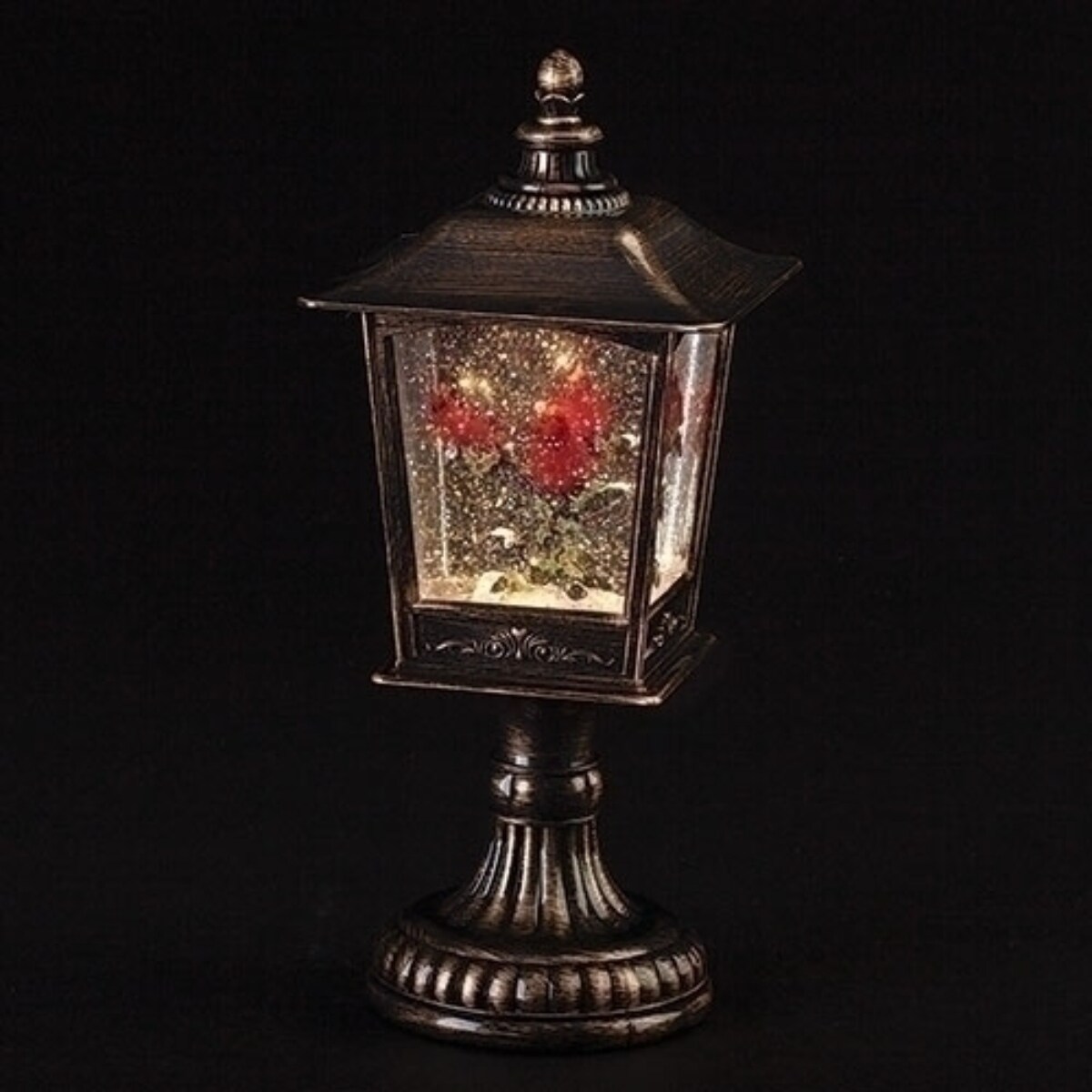 Roman 12&#x22; LED Lighted Christmas Snow Globe Lantern
