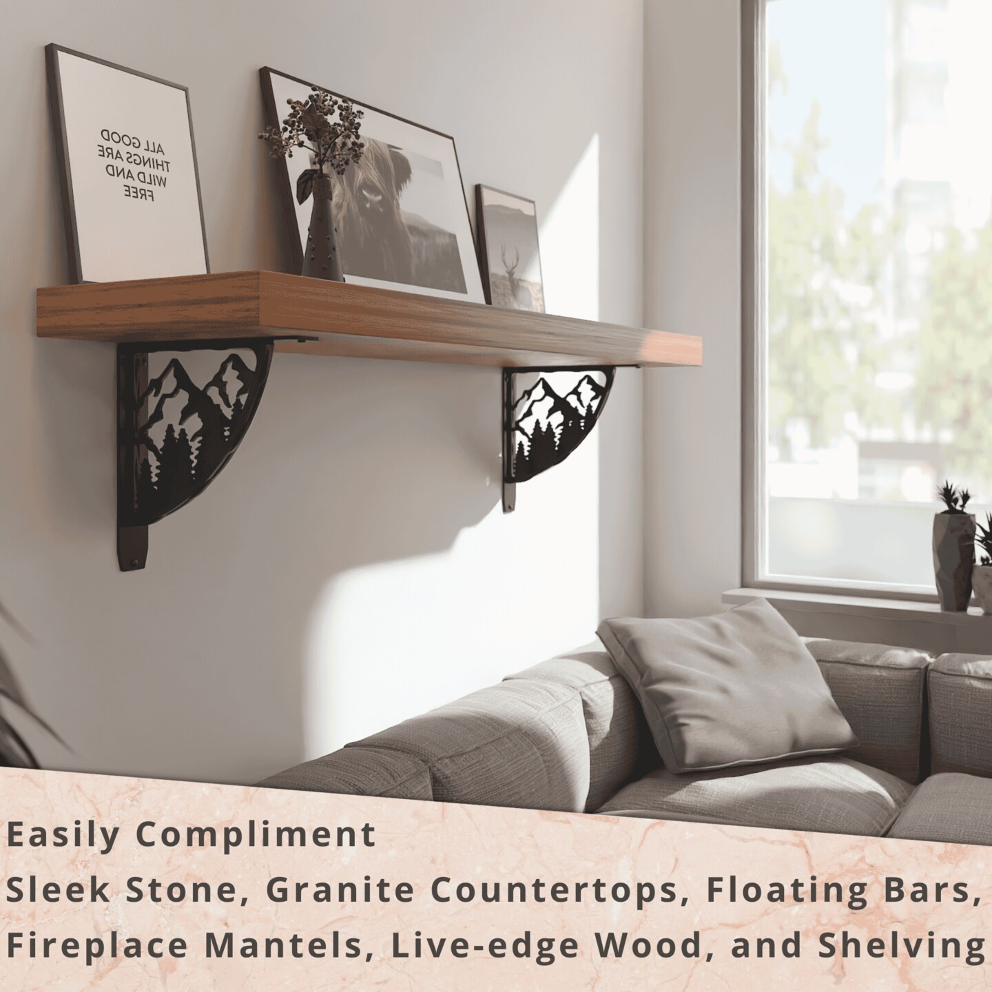 Starby Decorative Heavy Duty Steel Brackets