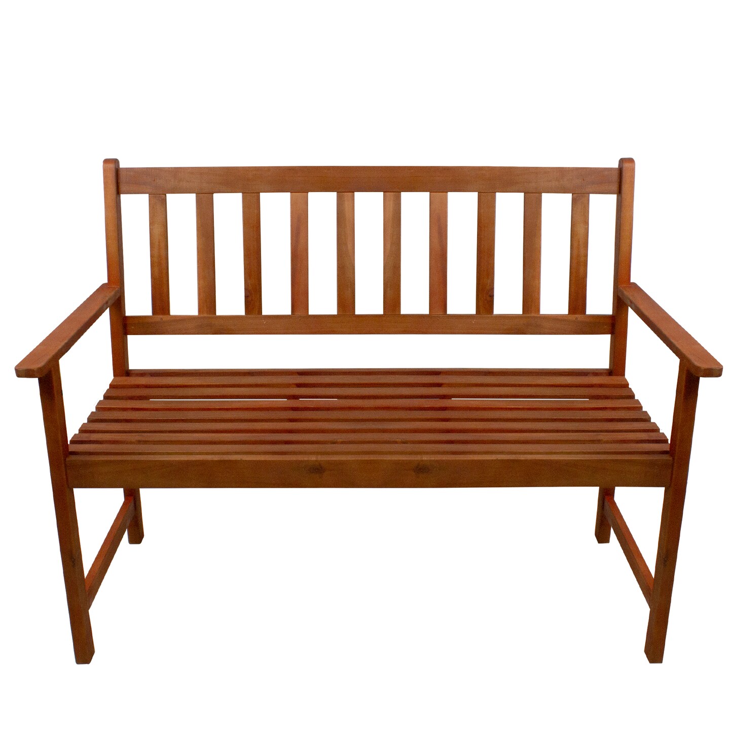 Northlight 48&#x22; Light Brown Acacia Wood Outdoor Patio Bench