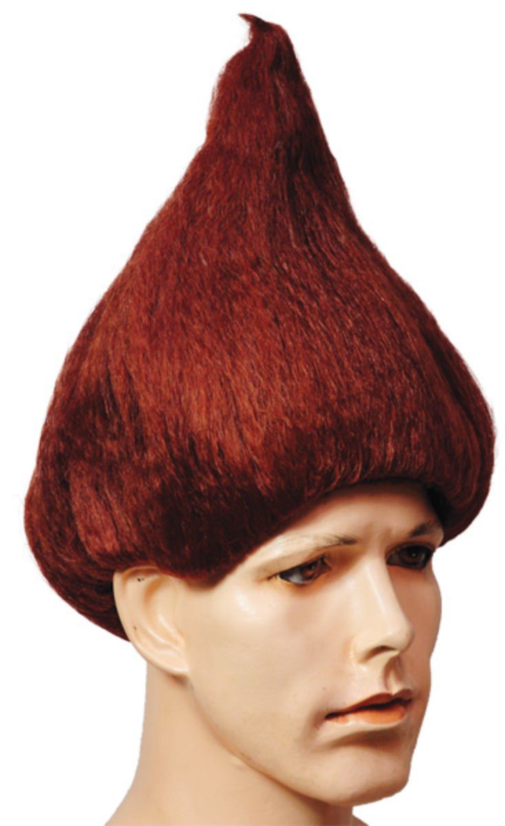 The Costume Center Orange Troll Wig Men Adult Halloween Costume Accessory