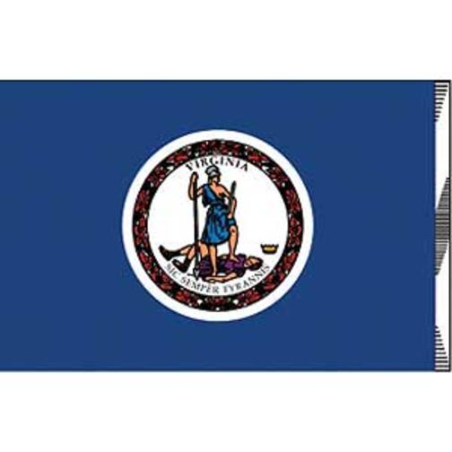 Virginia Flag On Stick 4&#x22; x 6&#x22;