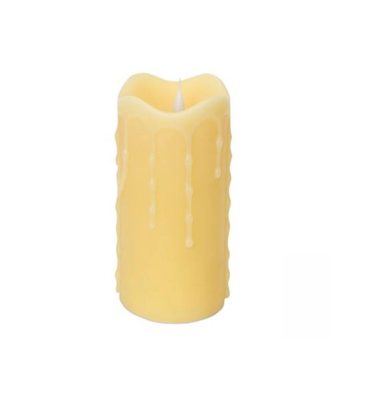 Melrose 5.25" Simplux Dripping Wax LED Lighted Flameless Candle - Ivory