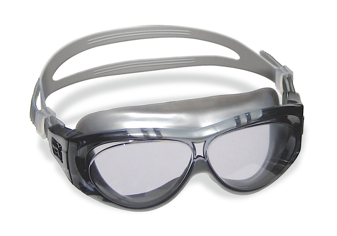 Swim Central Cub Sports Swimming Pool or Spa Children's Goggles - 6" - Black and Gray