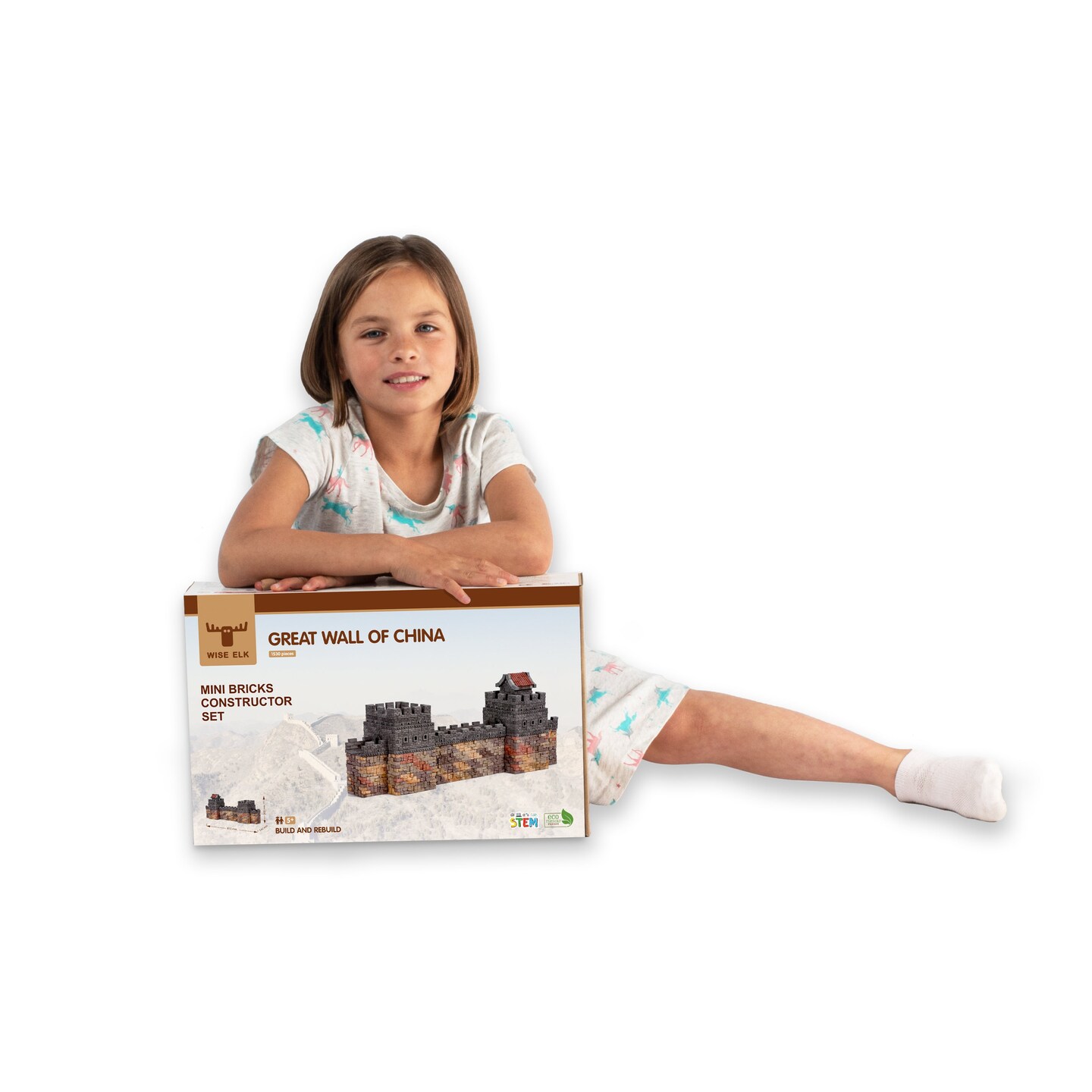 Wise Elk Mini Bricks Construction Set - Great Wall of China, 1530 pcs