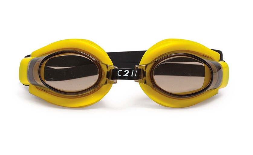 Swim Central 6.5&#x22; Yellow C2 II Water Sport Goggles Swimming Pool Accessory for Juniors, Teens and Adults