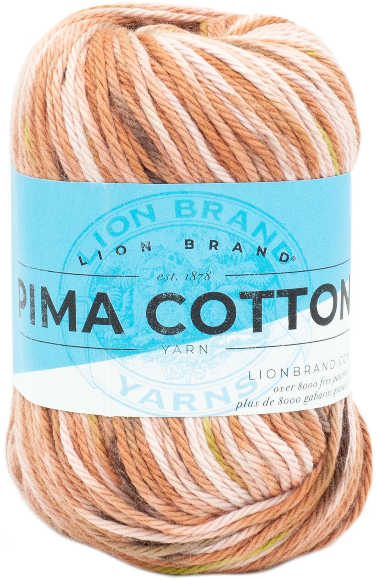 Lion Brand Pima Cotton Yarn-Auburn