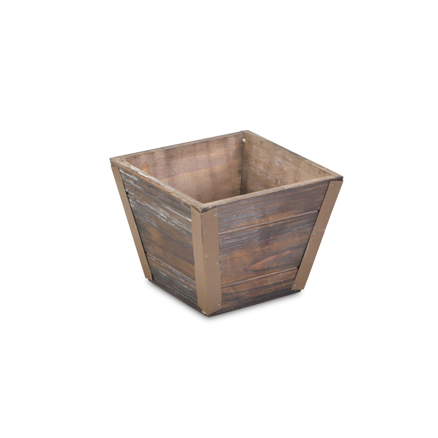 6 in. Square Wooden Basket