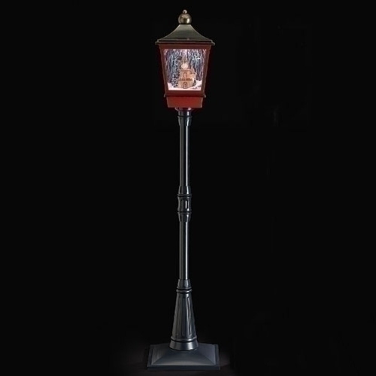 Roman 75&#x22; LED Lighted Snowing Tower Christmas Lantern