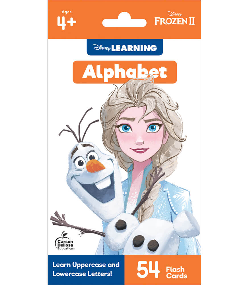 Disney Learning Frozen 2 Alphabet Flash Cards, ABC Flash Cards for Toddlers 2-4 Years, Letter and Sound Recognition With Basic Sight Word Vocabulary for Reading and Writing Readiness, Ages 4+