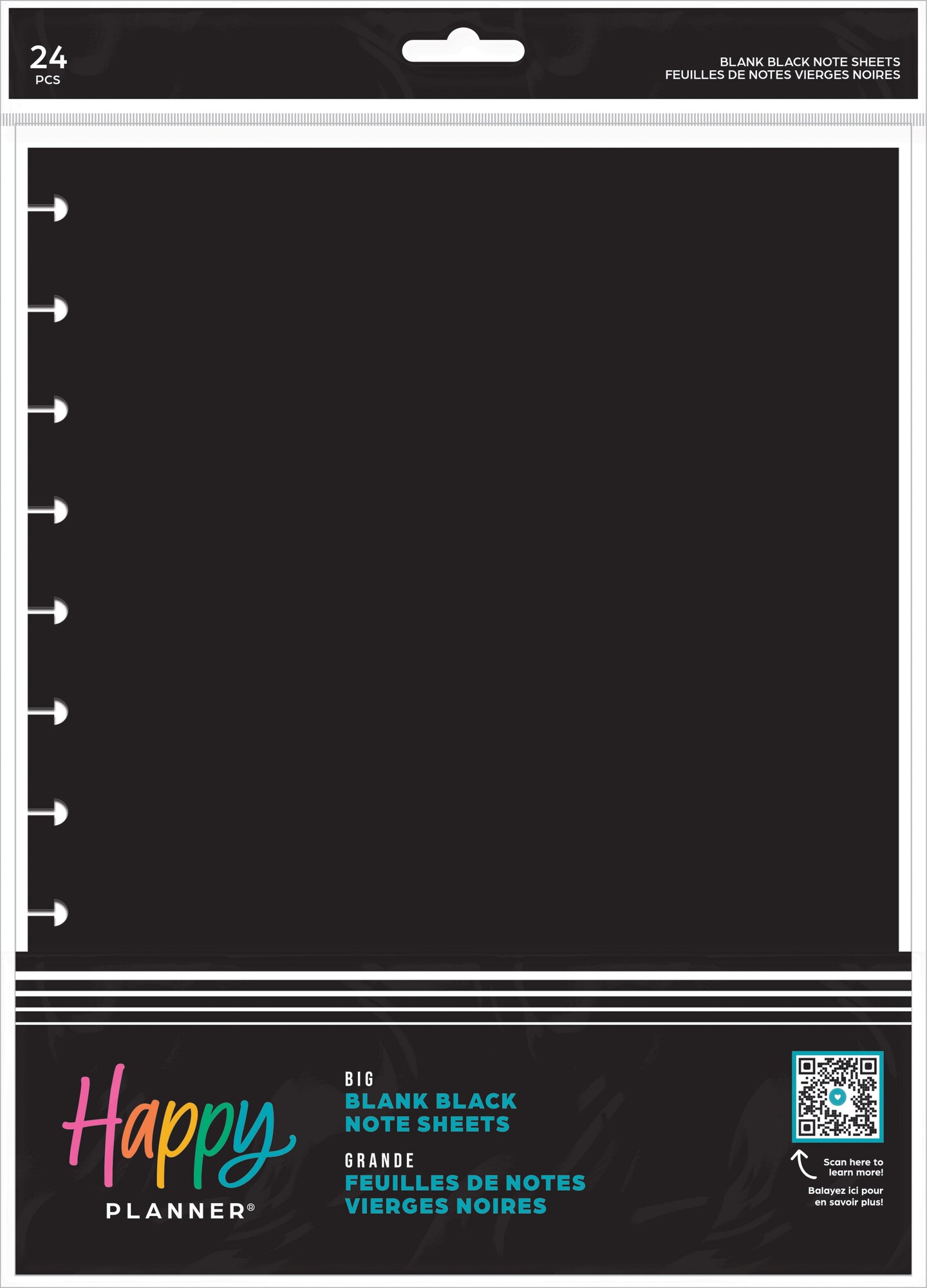 Happy Planner Big Fill Paper-Black Pages