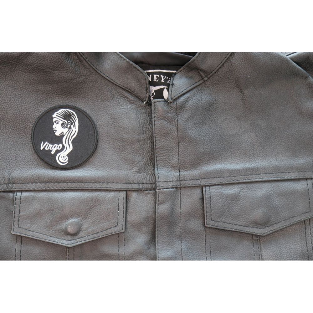 Patch, Embroidered Patch (Iron-On or Sew-On), Virgo Zodiac Sign Patch, 3" x 3"