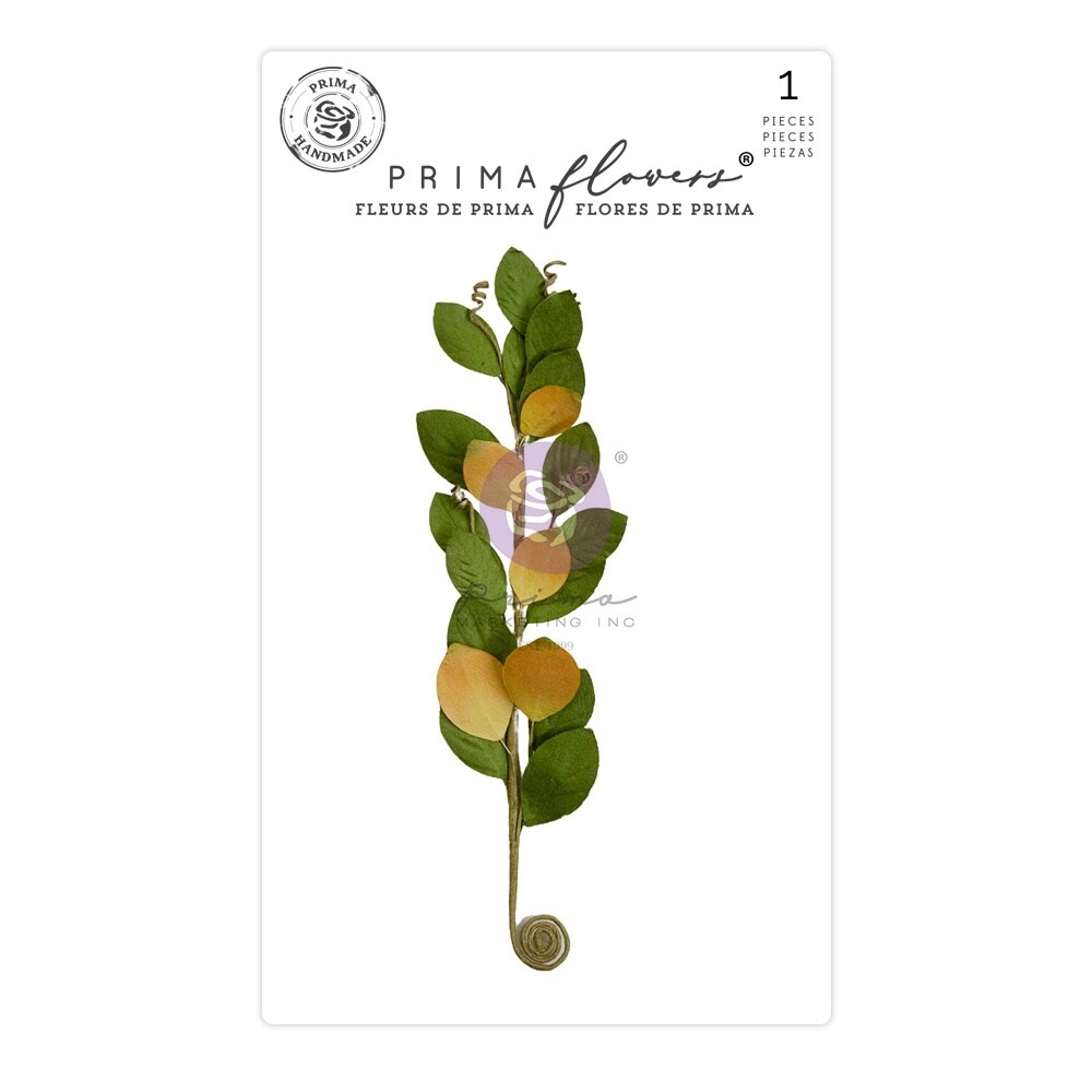Prima Marketing Mulberry Paper Flowers-Sweet Yellow/Spring Abstract