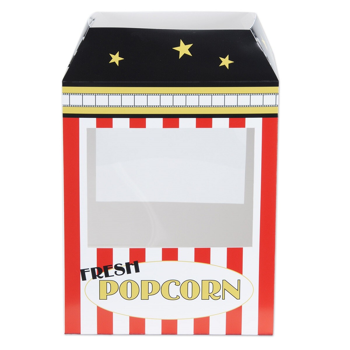 Party Central Club Pack of 12 Red and White Awards Night Popcorn Machine Centerpiece Decorations 15.25&#x22;