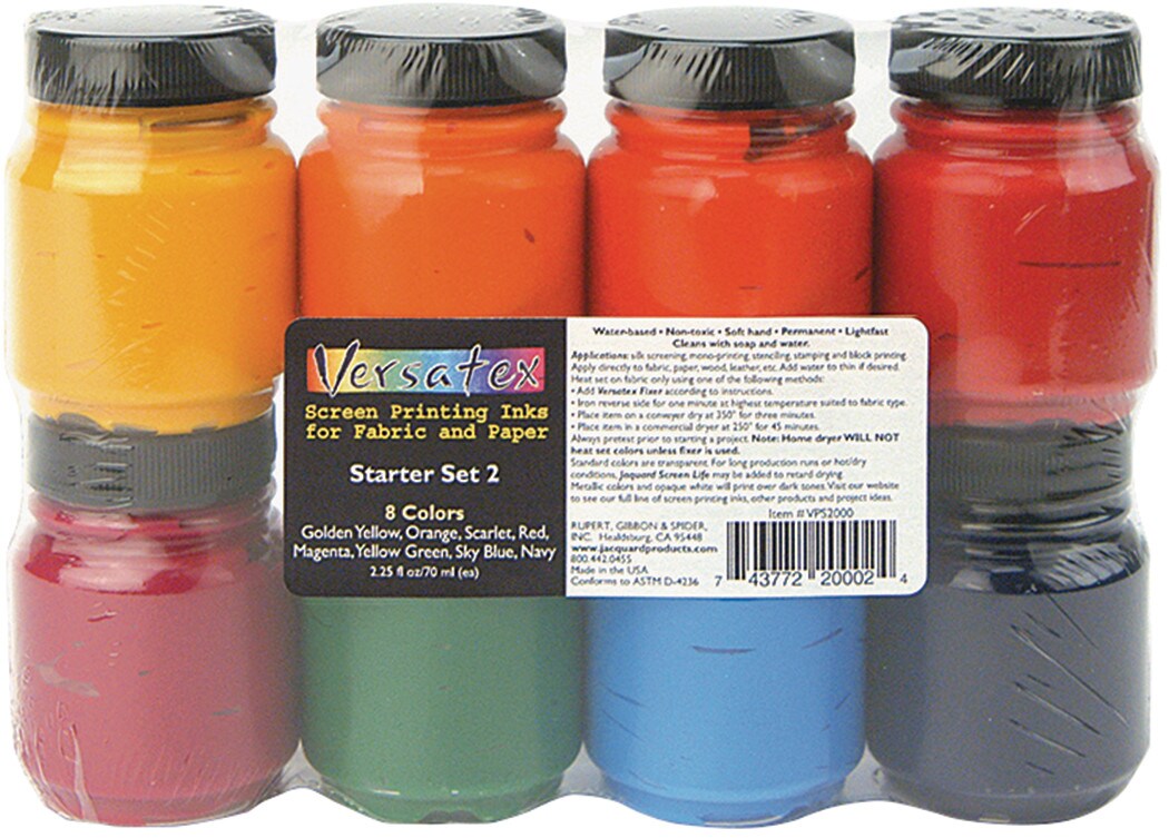 Jacquard Versatex Screen Printing Ink Starter Set #2 | Michaels