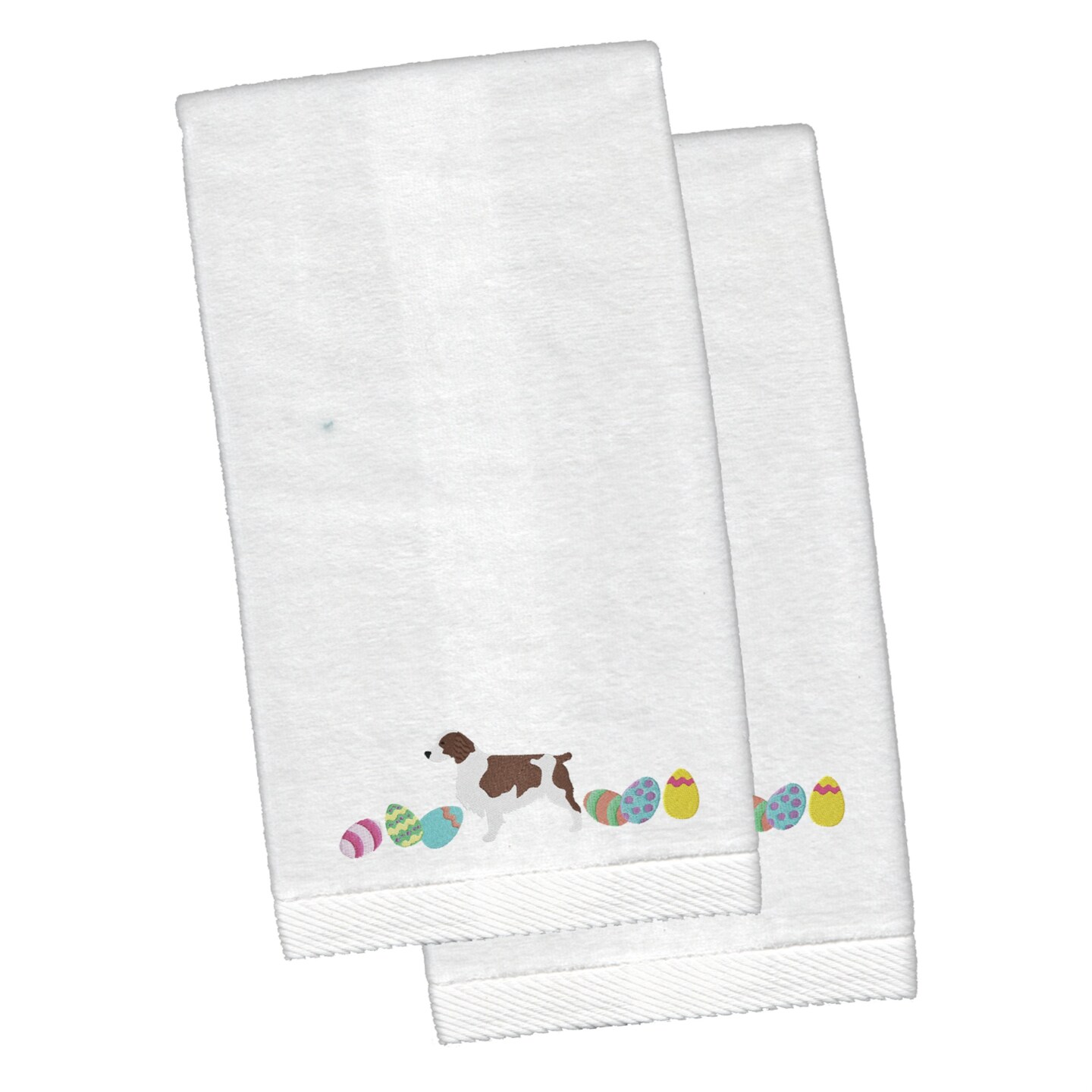 &#x22;Caroline&#x27;s Treasures Welsh Springer Spaniel Easter Hand Towels, 26hx16w, Multicolor&#x22;
