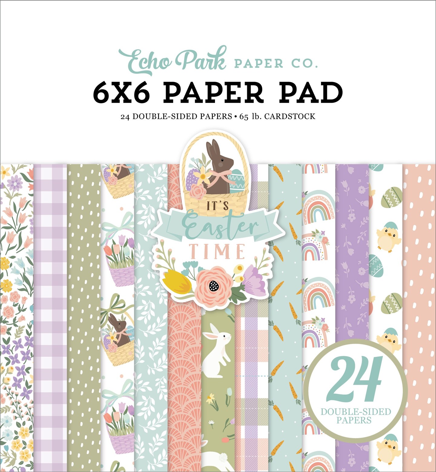 Echo Park Double-Sided Paper Pad 6&#x22;X6&#x22; 24/Pkg-It&#x27;s Easter Time