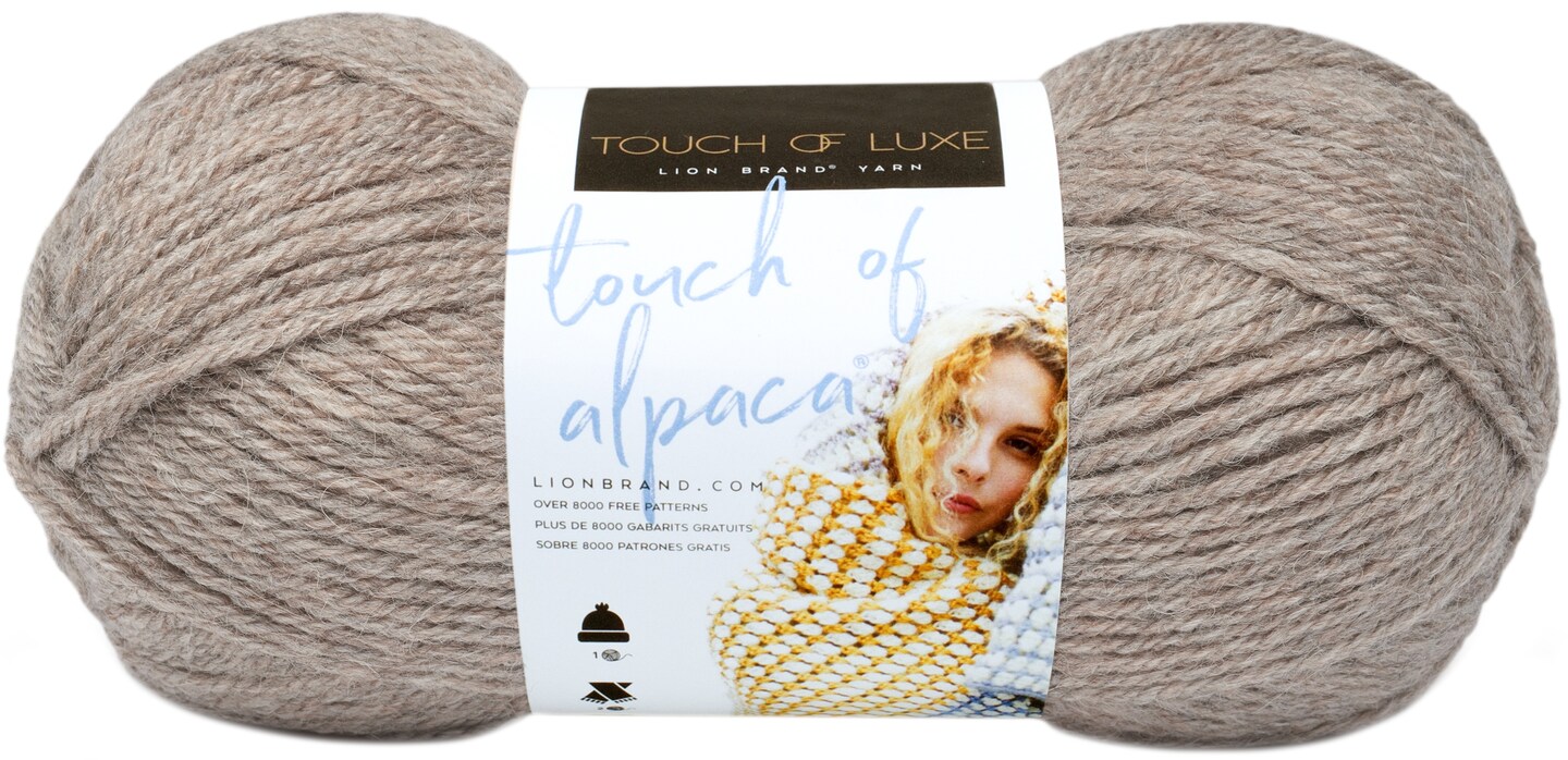 Lion Brand Touch Of Alpaca Yarn-Taupe