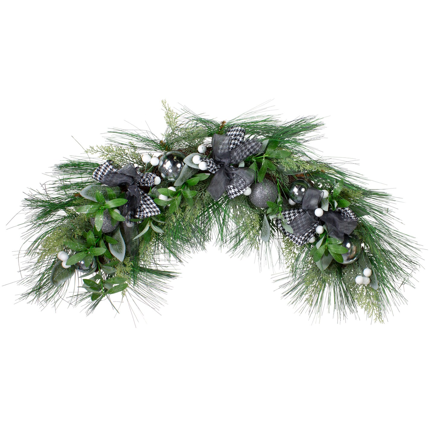 Northlight Real Touch&#x2122; Winter Foliage and Berries Artificial Christmas Swag - 36&#x22; - Unlit