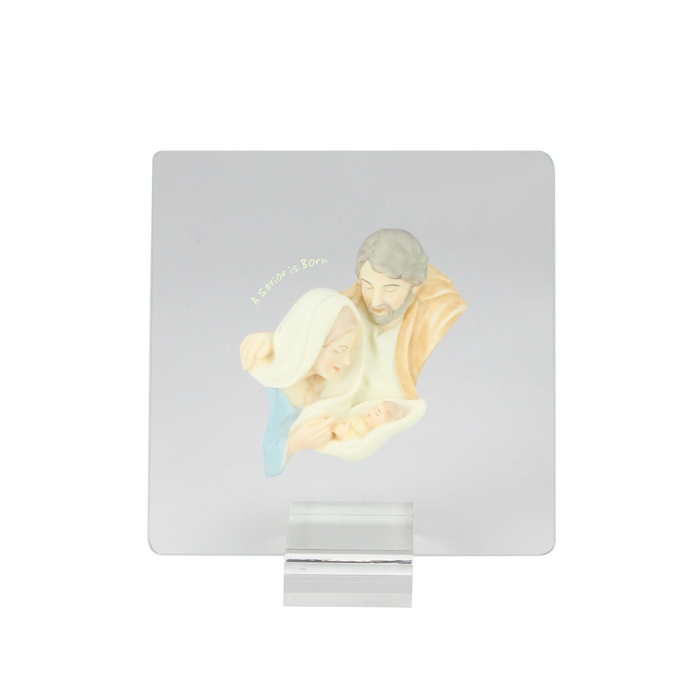 Roman 6.5&#x22; Yellow and Beige Holy Family 3-Dimensional Plaque