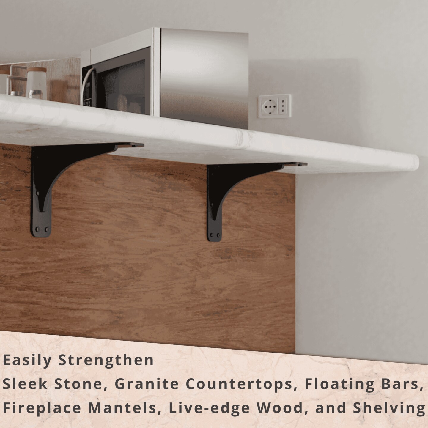 Gladiator Heavy Duty Granite Countertop Support Brackets