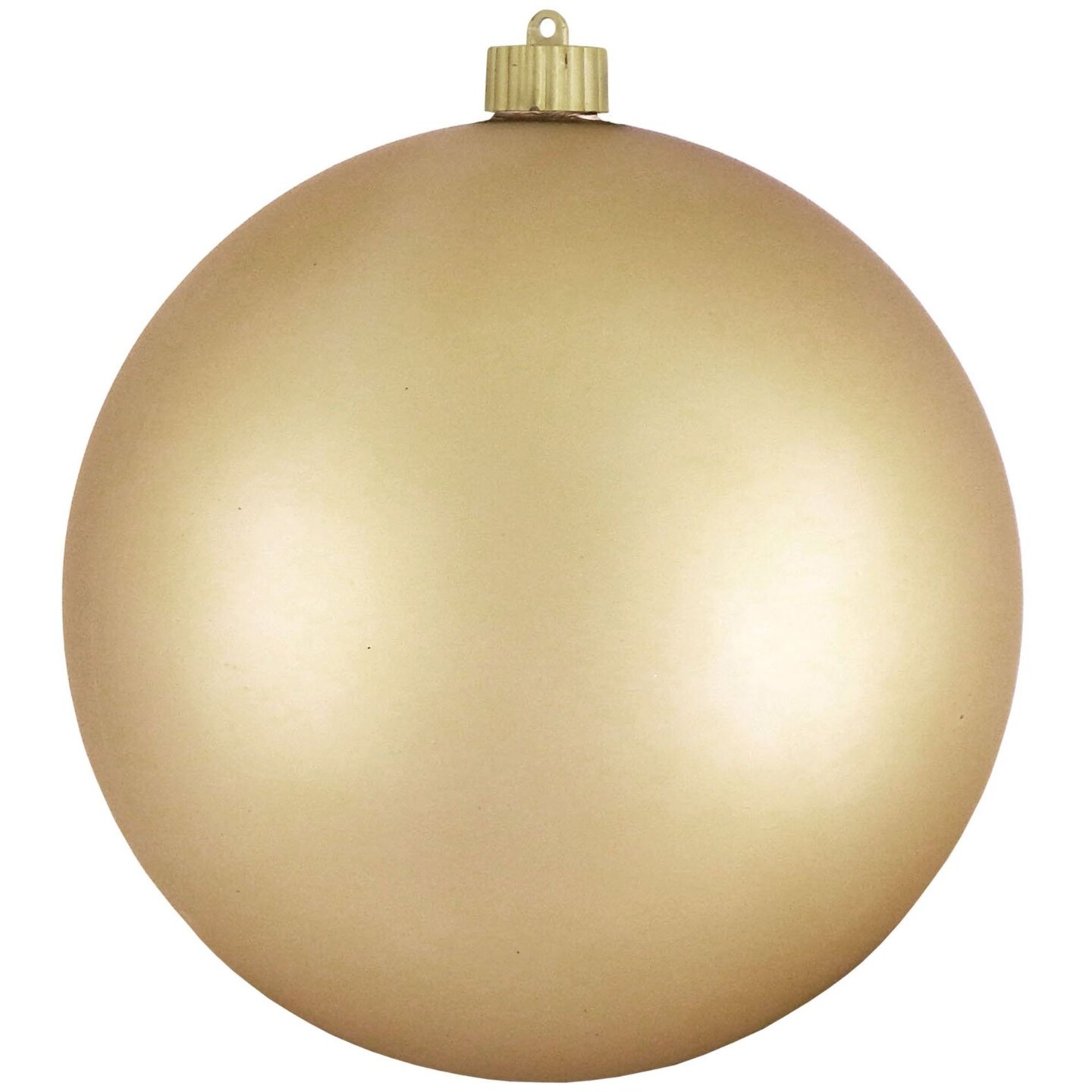 Christmas by Krebs Champagne Gold Shatterproof Matte Christmas Ball ...