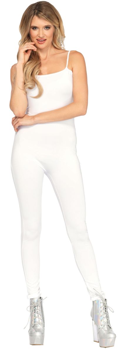 The Costume Center White Basic Unitard Women Adult Halloween Costume - Large