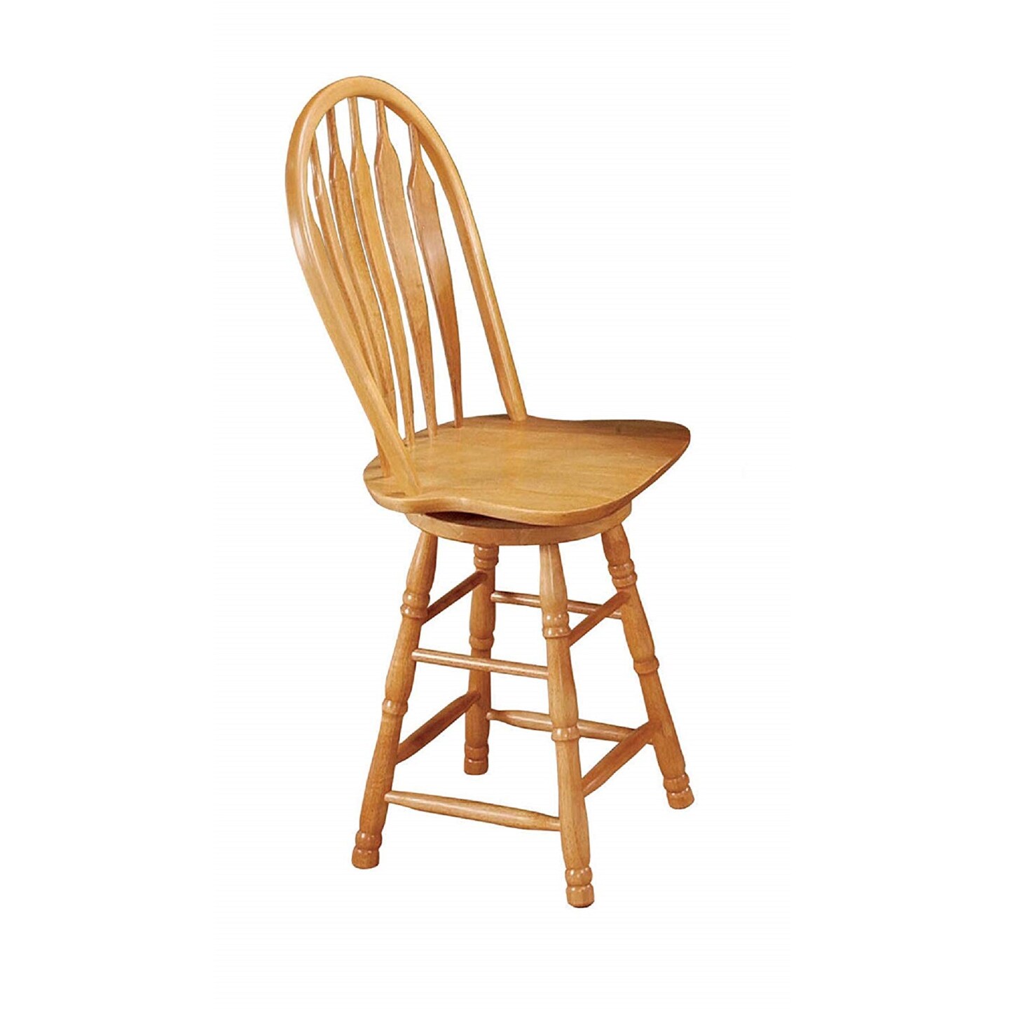 The Hamptons Collection 40&#x201D; Light Oak Brown Swivel Barstool
