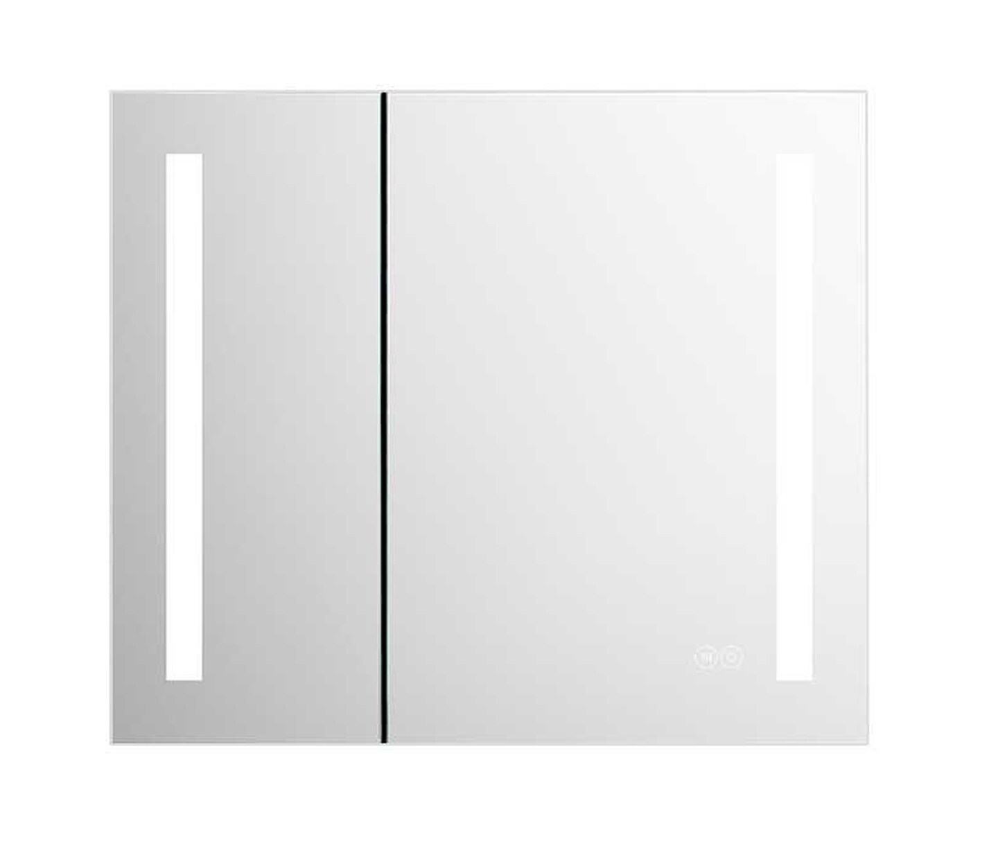 Erie Rectangular Silver Aluminum Recessed or Surface Mount Mirror Medicine Cabinet