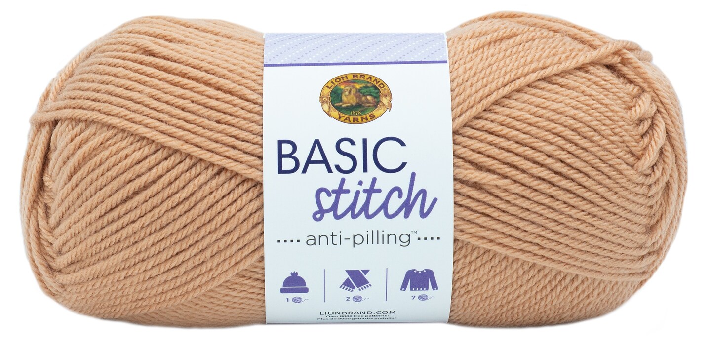 Lion Brand Basic Stitch Anti-Pilling Yarn-Clay
