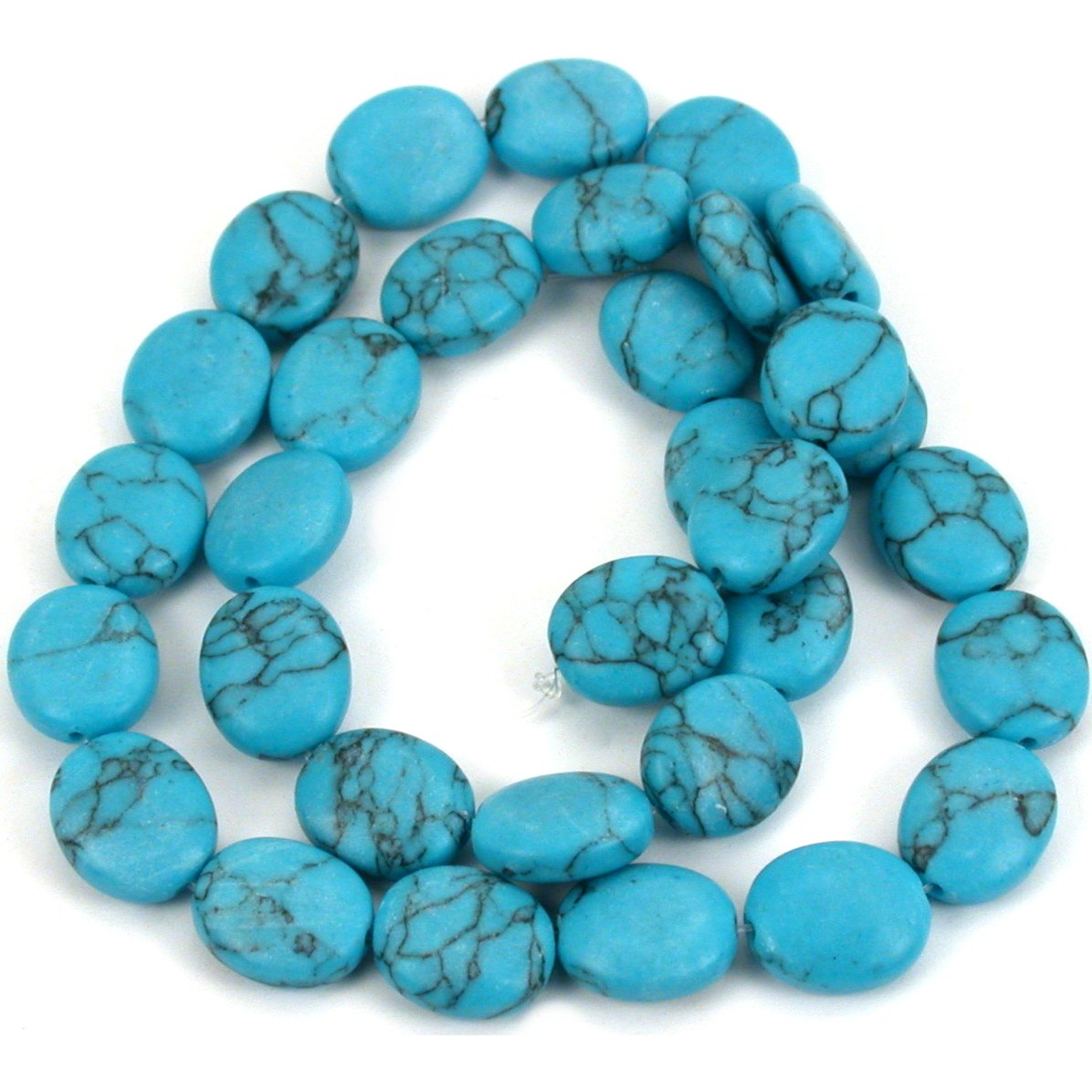 7 Strands Synthetic Turqoise, Various Shapes &#x26; Sizes, 1 Strand Blue Glass Beads