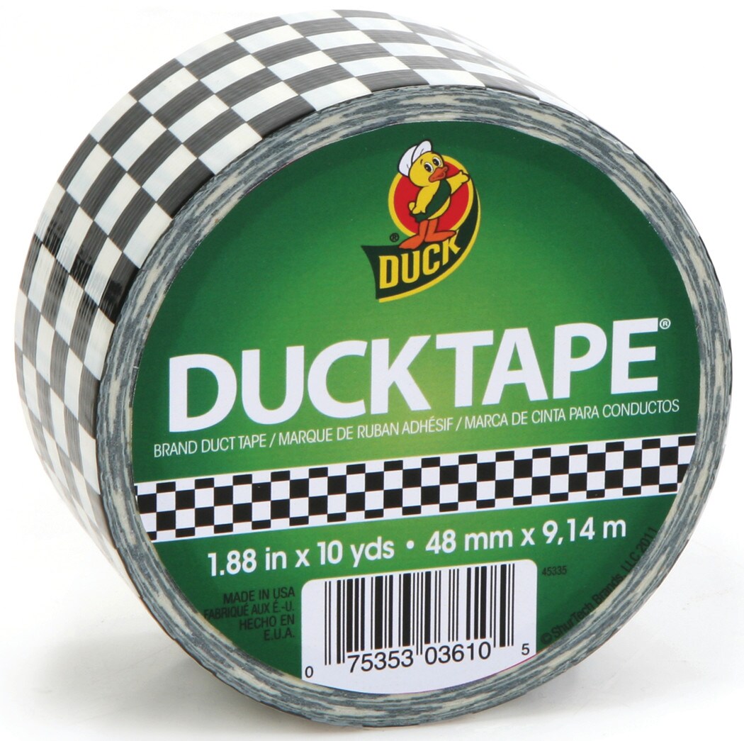 Duck Tape Patterned Duck Tape, 1.88&#x22; x 10 yds., Checker