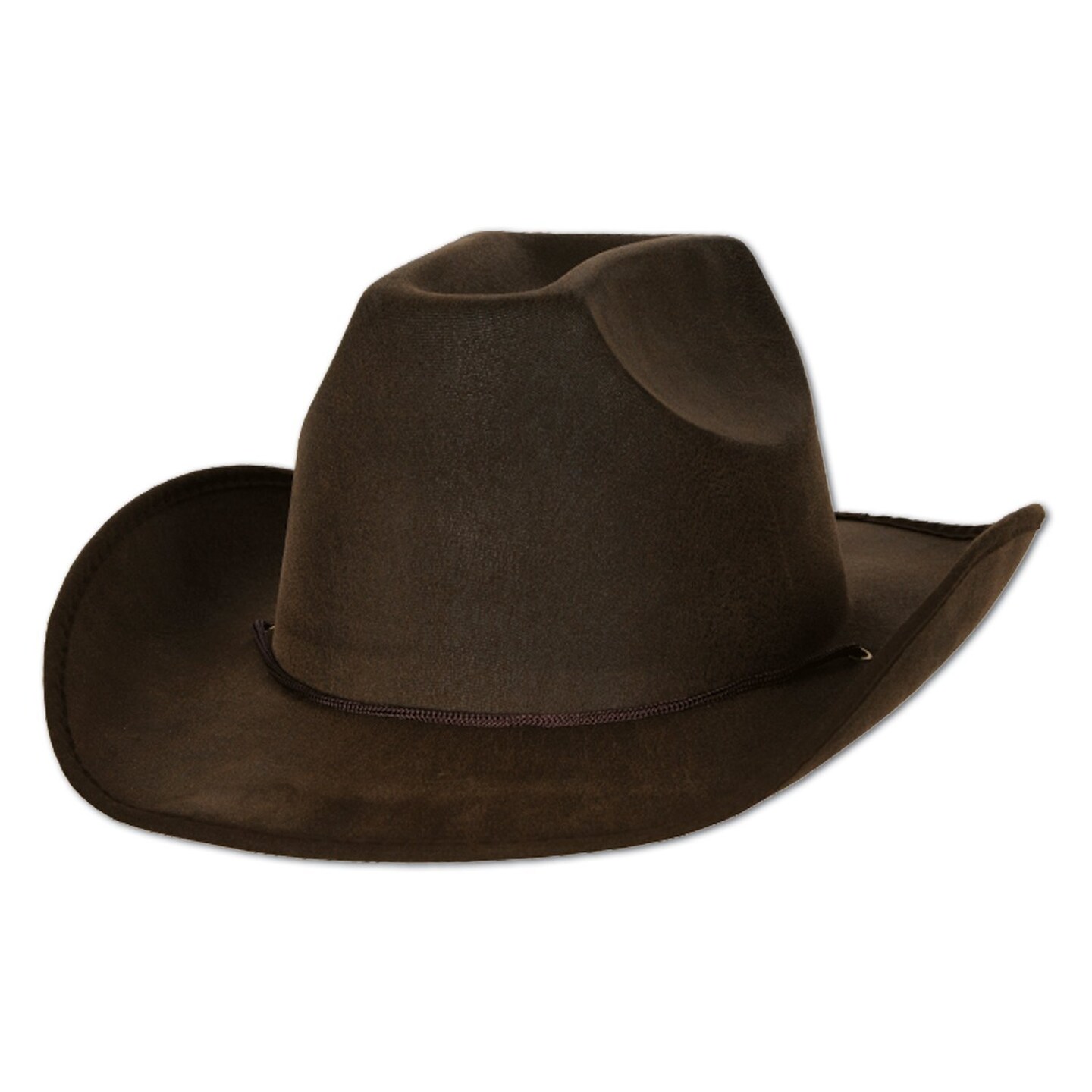 Party Central Pack of 6 Brown Cowboy Halloween Hat Costume Accessories 14.5"