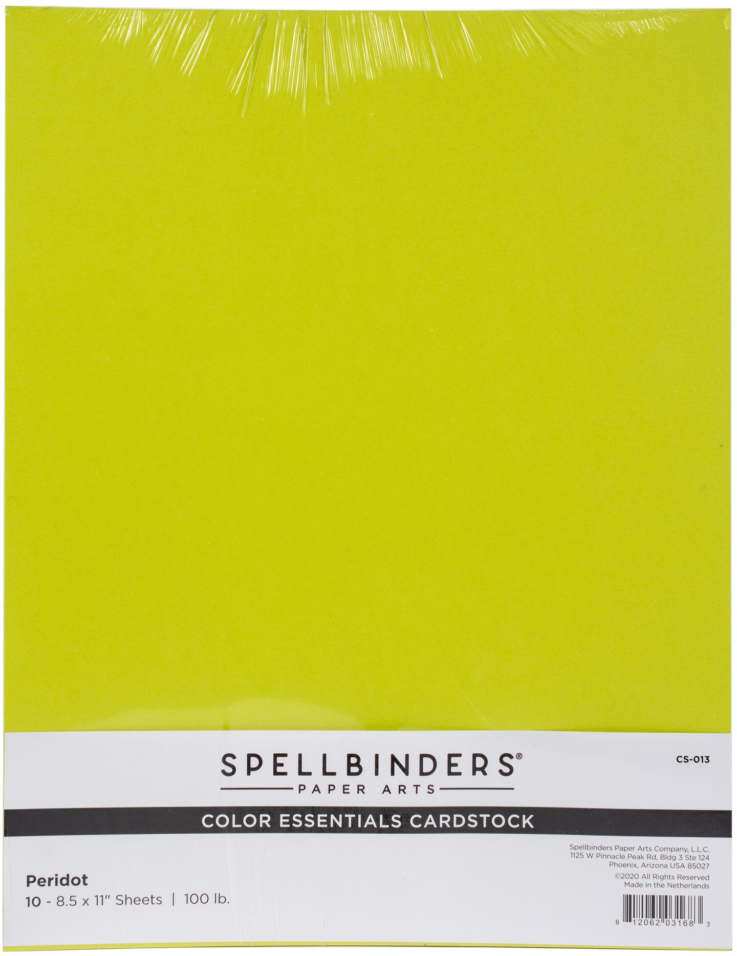 Spellbinders Color Essentials Cardstock 8.5&#x22;X11&#x22; 10/Pkg-Peridot